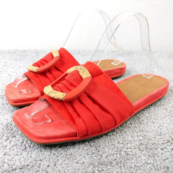 Gentle Souls by Kenneth Cole Rhea Square Toe Womens Size 8.5 Shoes Slip On Flat - Picture 2 of 9